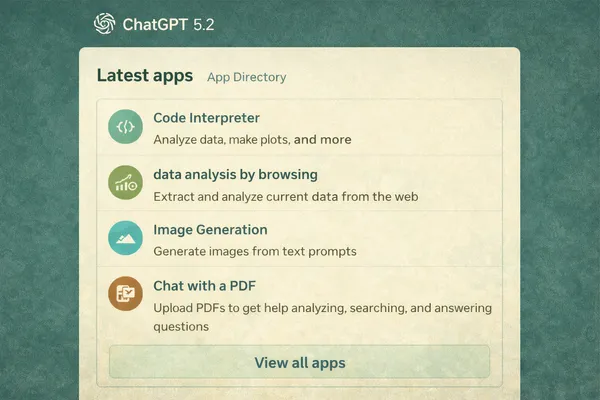 ChatGPT Offers An App Store